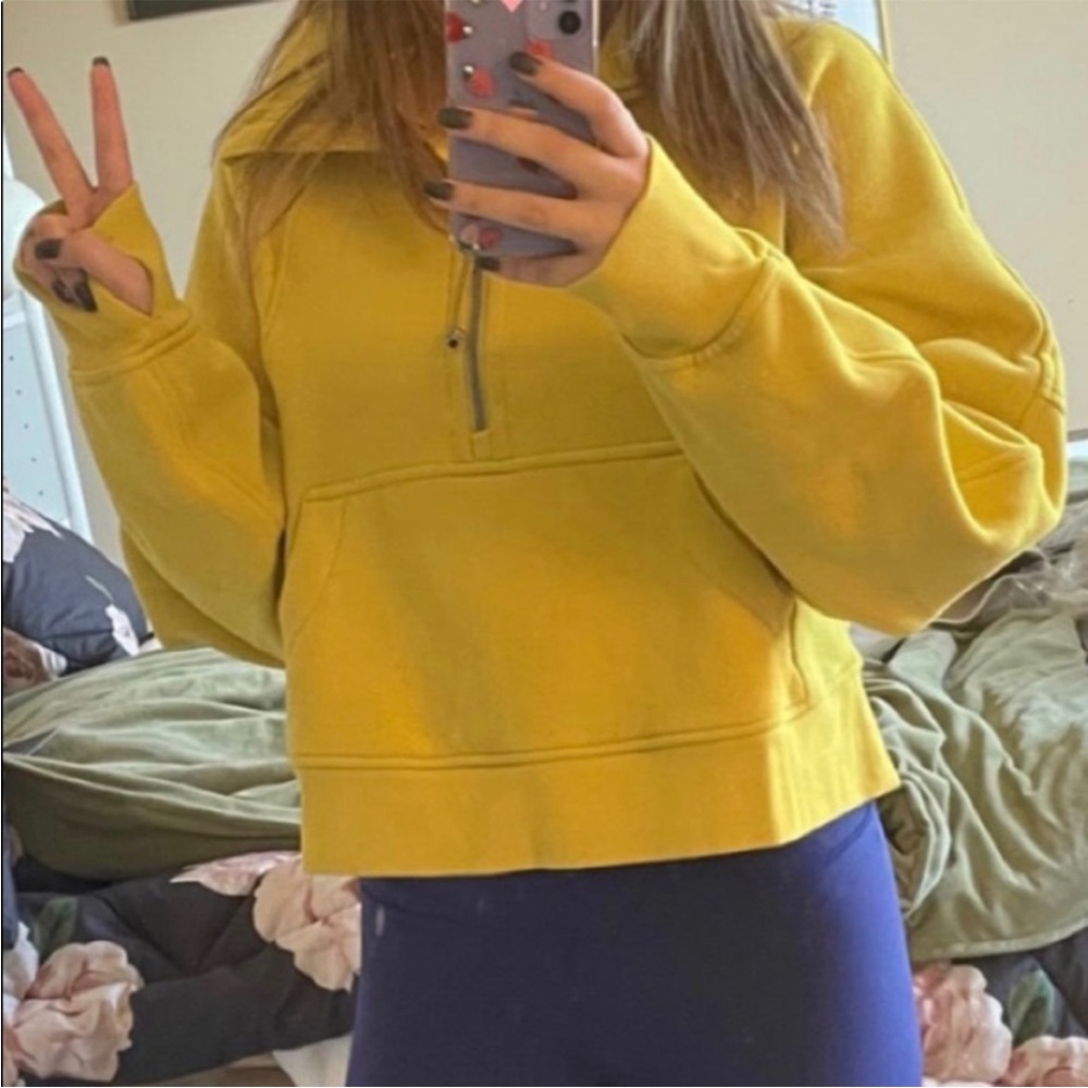 💛LULULEMON SCUBA OVERSIZED FUNNEL NECK HOODIE/JACKET-SOLEIL-XL/XXL💛 - Picture 4 of 16